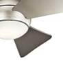 3_34" Kichler Sola Satin Nickel Wet Rated LED Hugger Ceiling Fan more views