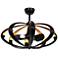 34" Maxim Ambience Bronze Gold LED Fandelier Smart Ceiling Fan