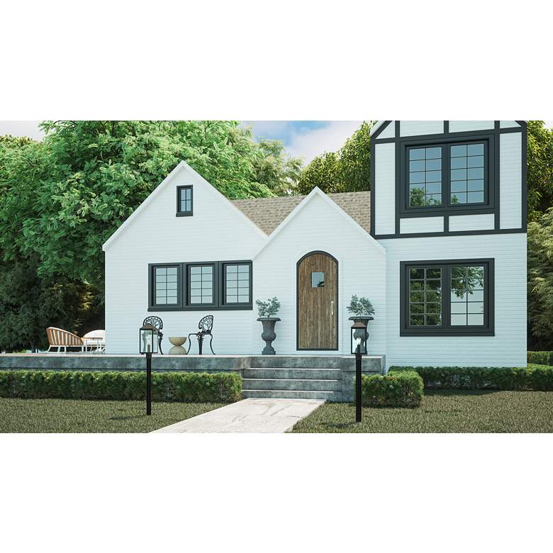 Image 1 Quoizel Thorpe 23" Outdoor Post Mount Light in scene