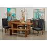 Charlie Waverly Valley 69" Wide Brown Wood Dining Table in scene