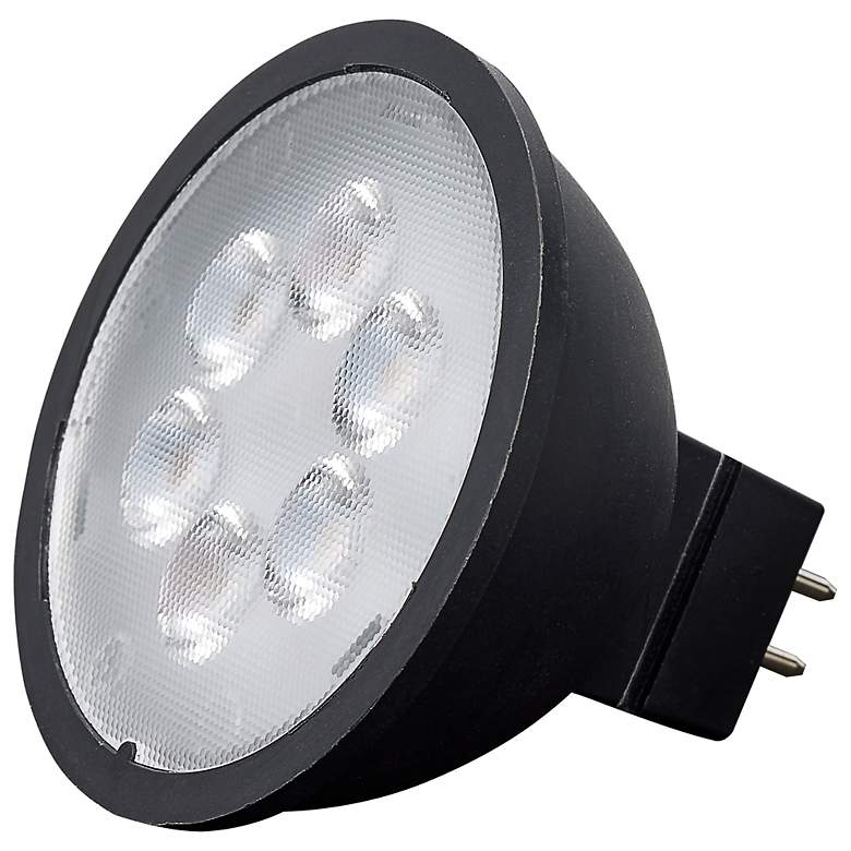 Image 1 35 Watt Equivalent Satco Black 4.5W LED Dimmable Bi-Pin Bulb