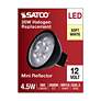 4_35 Watt Equivalent Satco Black 4.5W LED Dimmable Bi-Pin Bulb more views