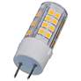 1_35 Watt Equivalent Satco Clear 4.5W LED Dimmable Bi-Pin Bulb