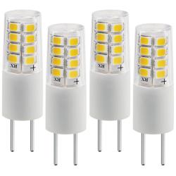 35 Watt Equivalent Tesler 3W 12V LED Dimmable G4 Bulb 4-Pack