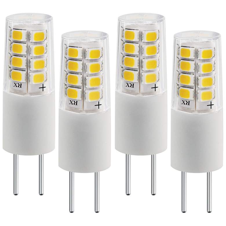 Image 1 35 Watt Equivalent Tesler 3W 12V LED Dimmable G4 Bulb 4-Pack