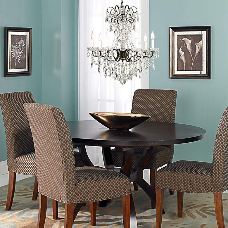 Image 1 Schonbek New Orleans Collection 24 inch Wide Crystal Chandelier in scene