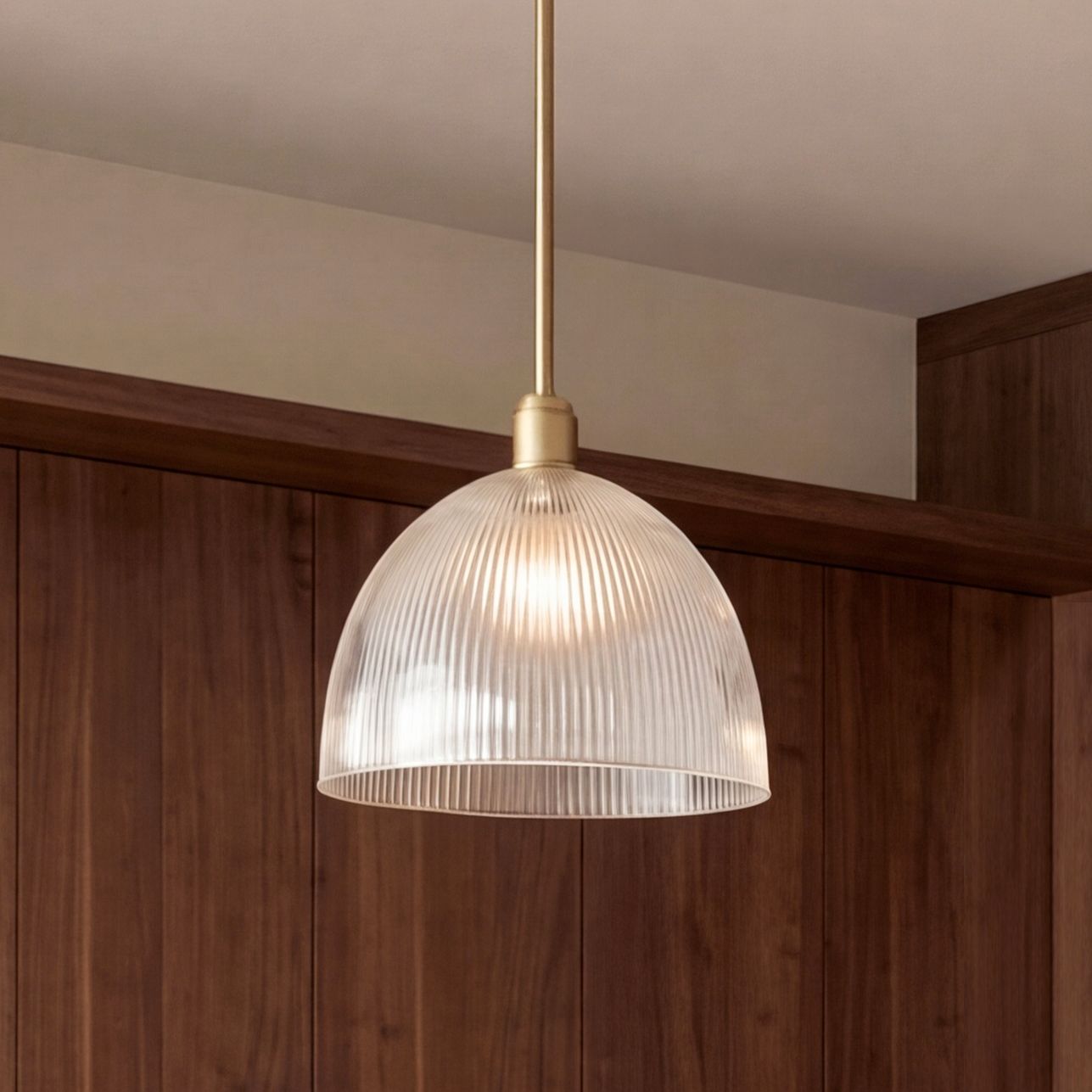 Image 1 Williams 12" Wide Antique Brass Dome Mini Pendant in scene