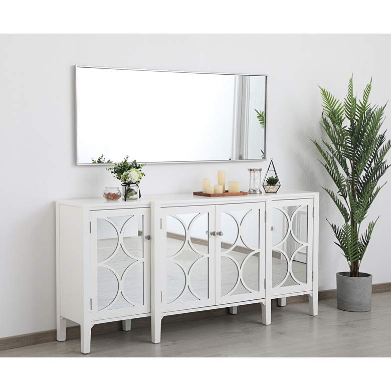 Image 1 Monet Silver 24" x 60" Rectangular Wall Mirror in scene