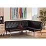 1_Daymond Tufted Dark Brown 2-Piece Dining Nook Banquette Set in scene