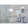 1_Miller 36" Wide Black LED Vanity Bath Light in scene
