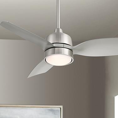 36" Casa Vieja Verdin Brushed Nickel LED Damp Ceiling Fan with Remote