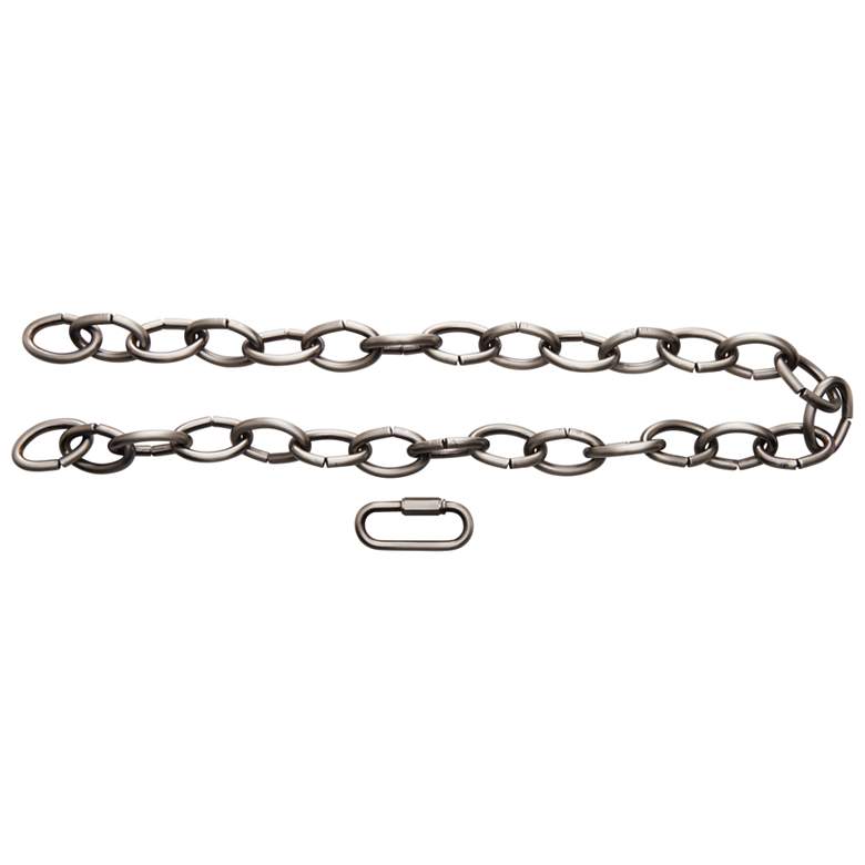 Image 1 36" Extra Heavy Gauge Chain Antique Pewter
