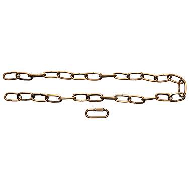 36" Heavy Gauge Chain Natural Brass