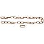 36" Heavy Gauge Chain Natural Brass