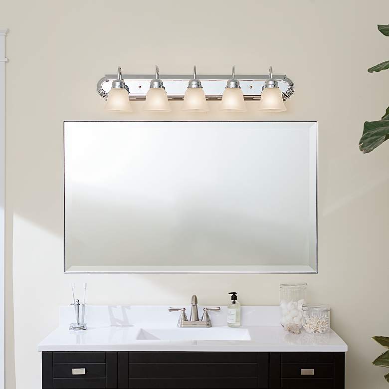 Image 5 36-in 5-Light Chrome Traditional Vanity Light more views
