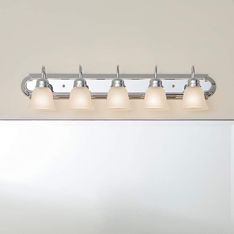 Image 7 36-in 5-Light Chrome Traditional Vanity Light more views
