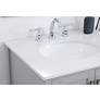 5_36 in. Gray Single Sink Bathroom Vanity, w/ Calacatta White Quartz Top more views