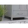 6_36 in. Gray Single Sink Bathroom Vanity, w/ Calacatta White Quartz Top more views