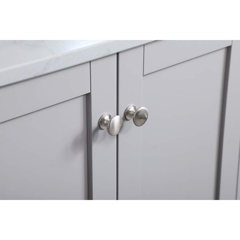 Image 3 36 in. Grey Single Sink Bathroom Vanity with Calacatta White Quartz Top more views