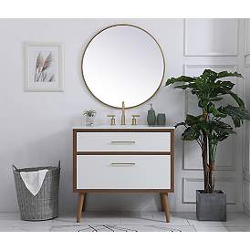 Image5 of 36 Inch Bathroom Vanity In White more views