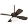 36" Casa Vieja Outlook Oil Rubbed Bronze LED Pull Chain Ceiling Fan