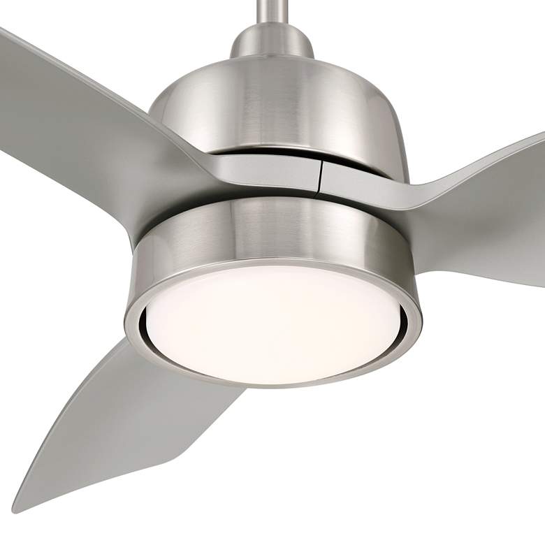 Image 3 36" Casa Vieja Verdin Brushed Nickel LED Damp Ceiling Fan with Remote more views