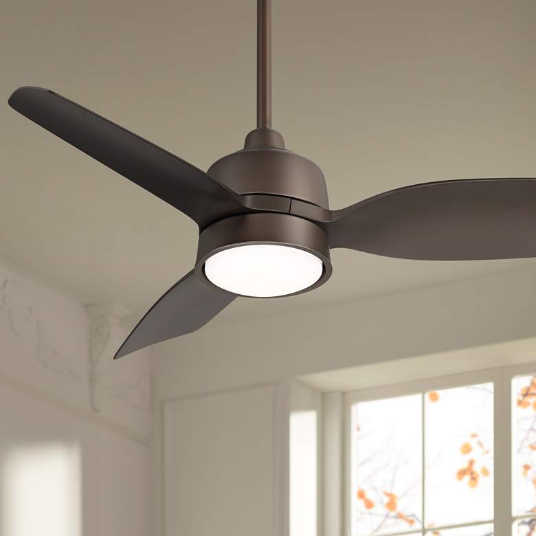 Image 1 36" Casa Vieja Verdin Emperial Bronze LED Damp Ceiling Fan with Remote