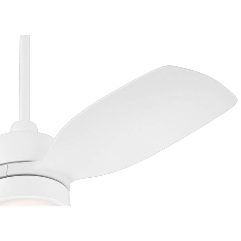 Image 4 36" Casa Vieja Verdin Matte White LED Damp Ceiling Fan with Remote more views