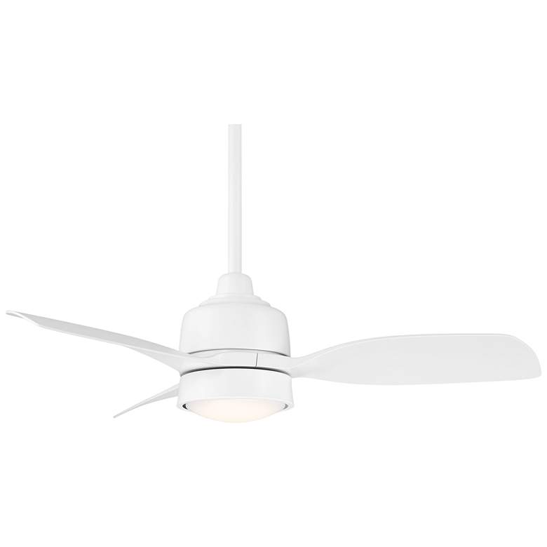 Image 5 36" Casa Vieja Verdin Matte White LED Damp Ceiling Fan with Remote more views