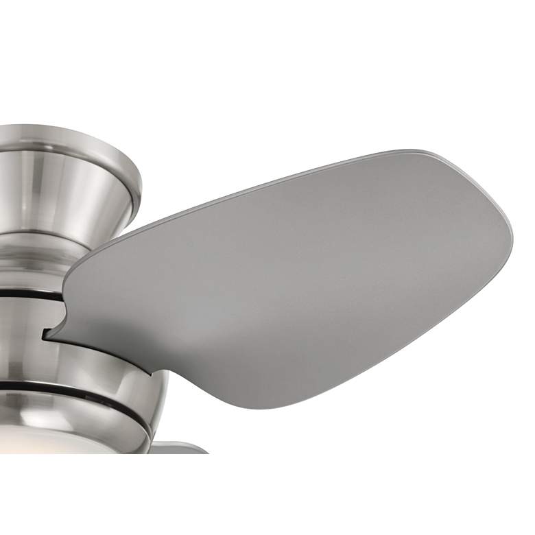 Image 4 36" Casa Vieja Whirl Brushed Nickel LED Hugger Ceiling Fan with Remote more views