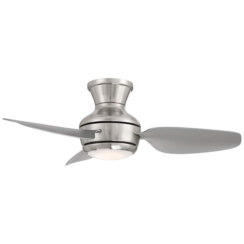 Image 5 36" Casa Vieja Whirl Brushed Nickel LED Hugger Ceiling Fan with Remote more views