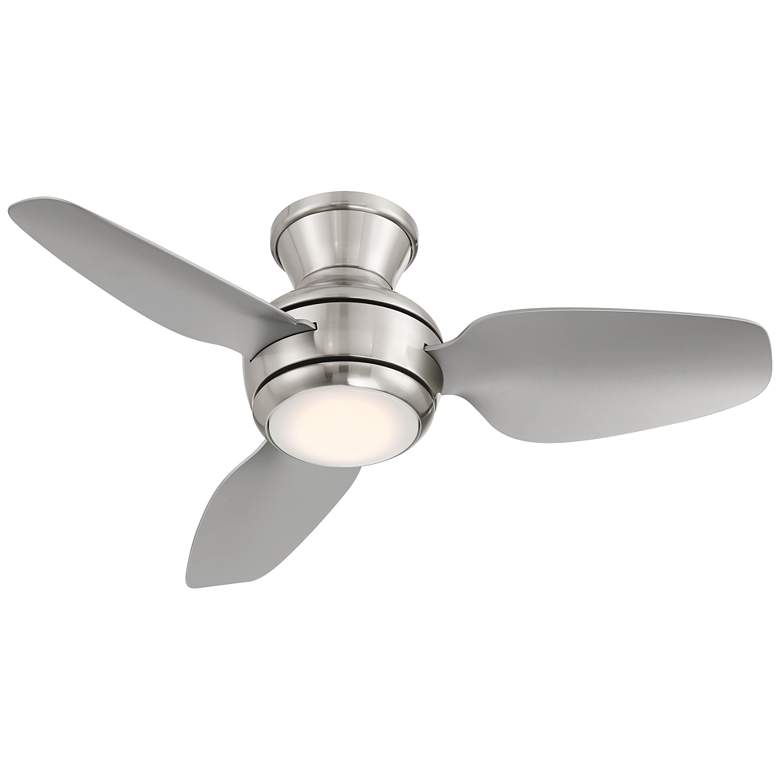 Image 6 36" Casa Vieja Whirl Brushed Nickel LED Hugger Ceiling Fan with Remote more views