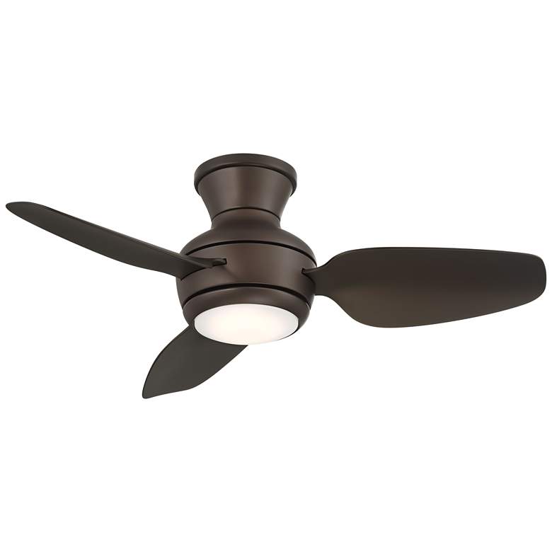 Image 2 36" Casa Vieja Whirl Imperial Bronze LED Remote Hugger Ceiling Fan
