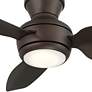 4_36" Casa Vieja Whirl Imperial Bronze LED Remote Hugger Ceiling Fan more views