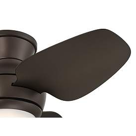 Image4 of 36" Casa Vieja Whirl Imperial Bronze LED Remote Hugger Ceiling Fan more views