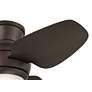 5_36" Casa Vieja Whirl Imperial Bronze LED Remote Hugger Ceiling Fan more views