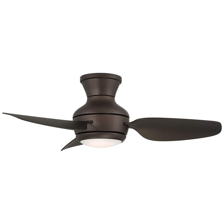 Image 5 36" Casa Vieja Whirl Imperial Bronze LED Remote Hugger Ceiling Fan more views