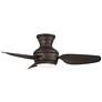 6_36" Casa Vieja Whirl Imperial Bronze LED Remote Hugger Ceiling Fan more views