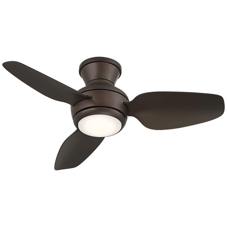 Image 6 36" Casa Vieja Whirl Imperial Bronze LED Remote Hugger Ceiling Fan more views