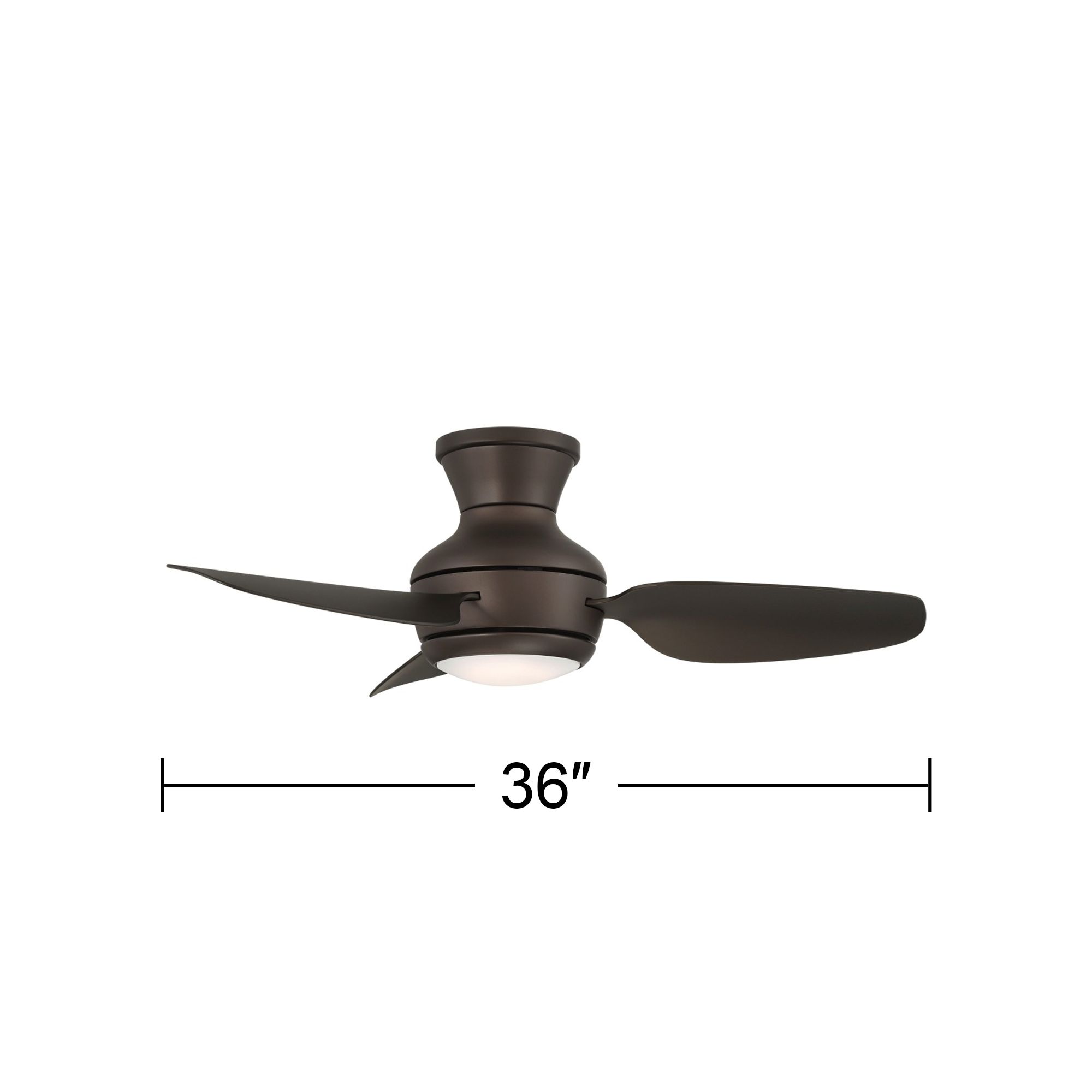 Watch A Video About the Casa Vieja Whirl Emperial Bronze LED Remote Hugger Ceiling Fan