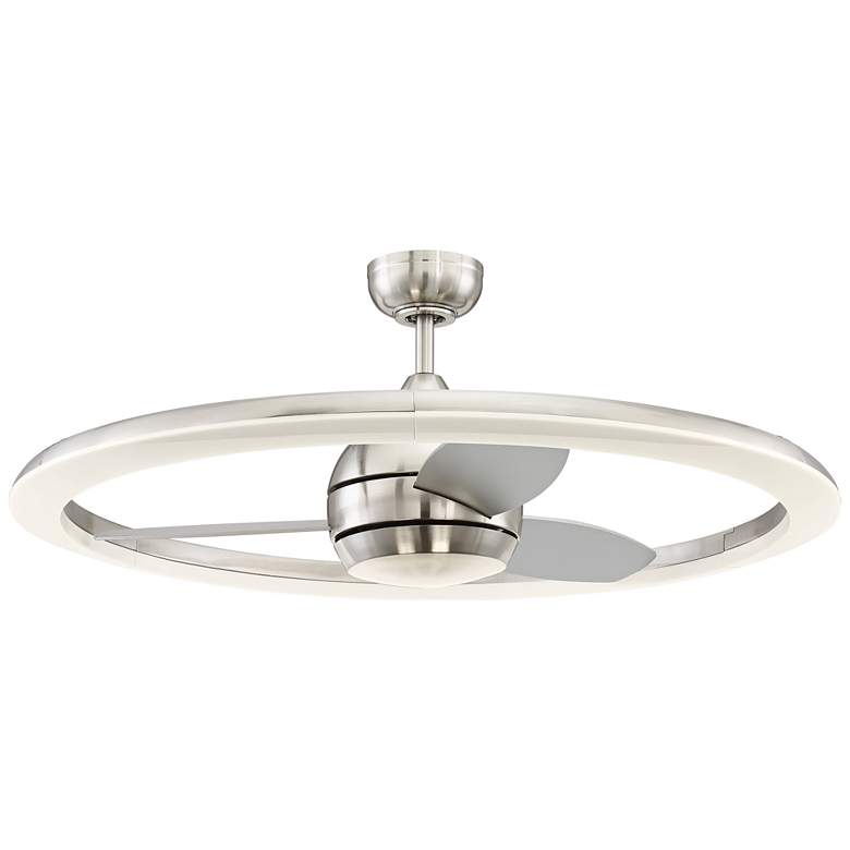 Image 2 36 inch Craftmade Anillo Nickel Ring Modern LED Ceiling Fan with Remote