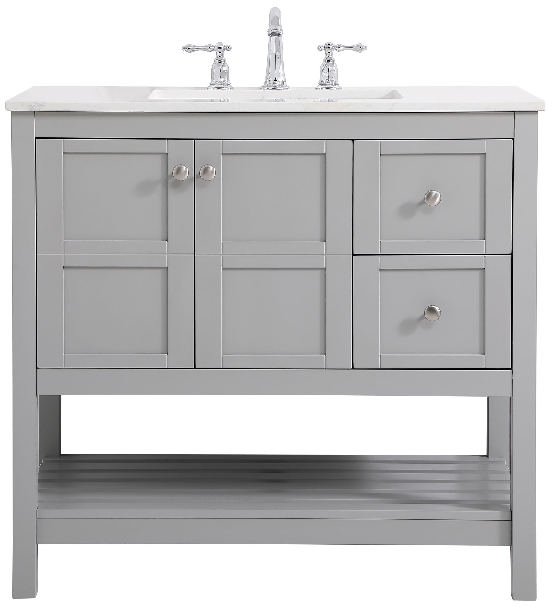 Gray sink vanity top