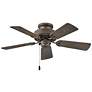 4_36" Hinkley Cabana Bronze 5-Blade Damp Rated Pull Chain Ceiling Fan more views