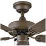36" Hinkley Cabana Bronze 5-Blade Damp Rated Pull Chain Ceiling Fan