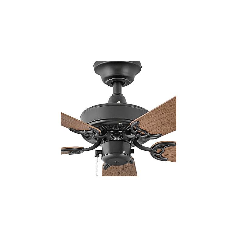 Image 3 36" Hinkley Cabana Matte Black Ceiling Fan with Pull Chain more views