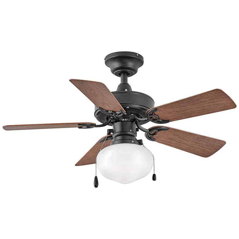 Image 6 36" Hinkley Cabana Matte Black Ceiling Fan with Pull Chain more views