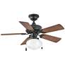 6_36" Hinkley Cabana Matte Black Ceiling Fan with Pull Chain more views