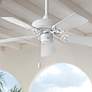 36" Hinkley Cabana White 5-Blade Pull Chain Ceiling Fan