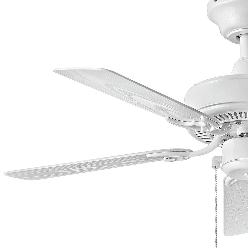 36" Hinkley Cabana White Finish 5-Blade Pull Chain Ceiling Fan