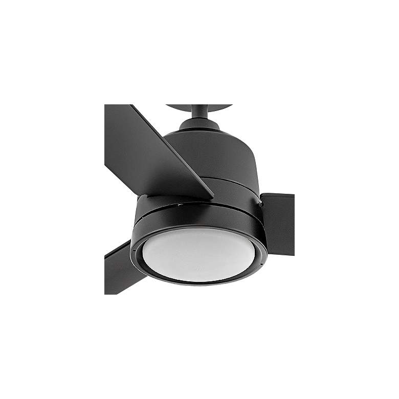 Image 2 36 inch Hinkley Chet Matte Black Wet Rated LED Ceiling Fan with Remote more views